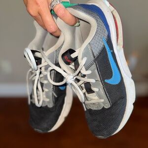 Nike Kids Black and Blue Sneakers